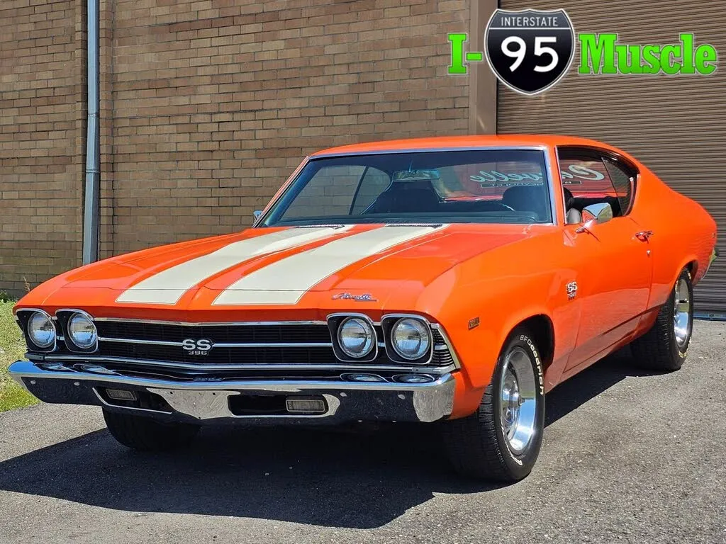 1969 Orange & White Chevrolet Chevelle Coupe