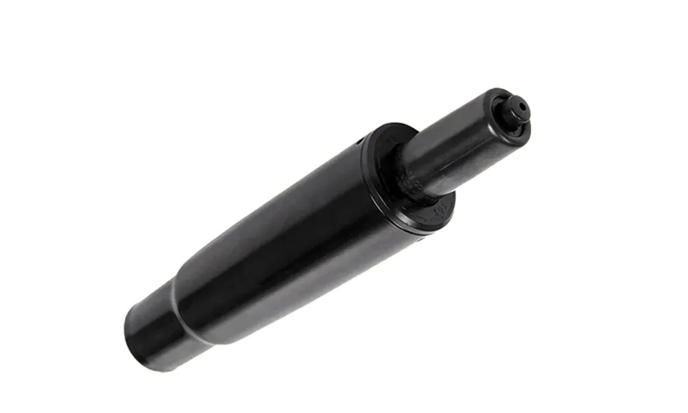 A close-up view of the heavy-duty SGS-certified hydraulic piston, emphasizing its robust construction and smooth operation.