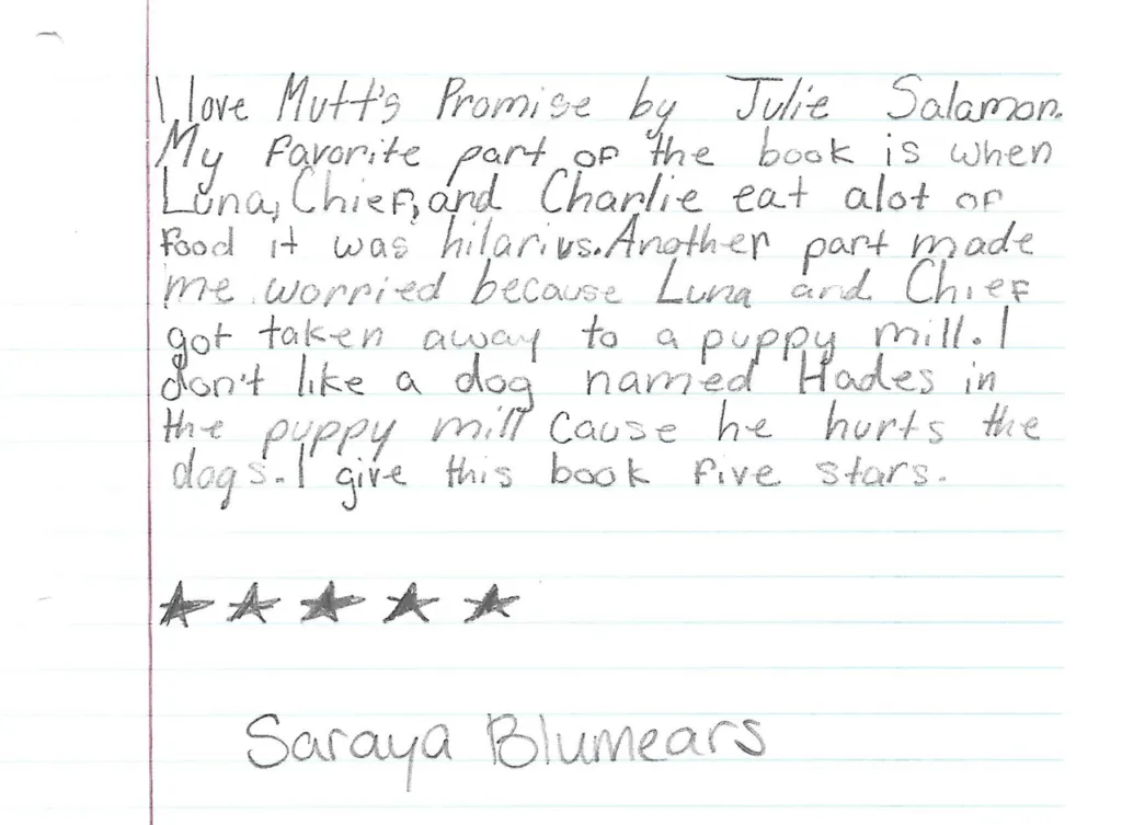 A final image of children with dogs, emphasizing the heartwarming and family-friendly nature of a mutt dog picture book.