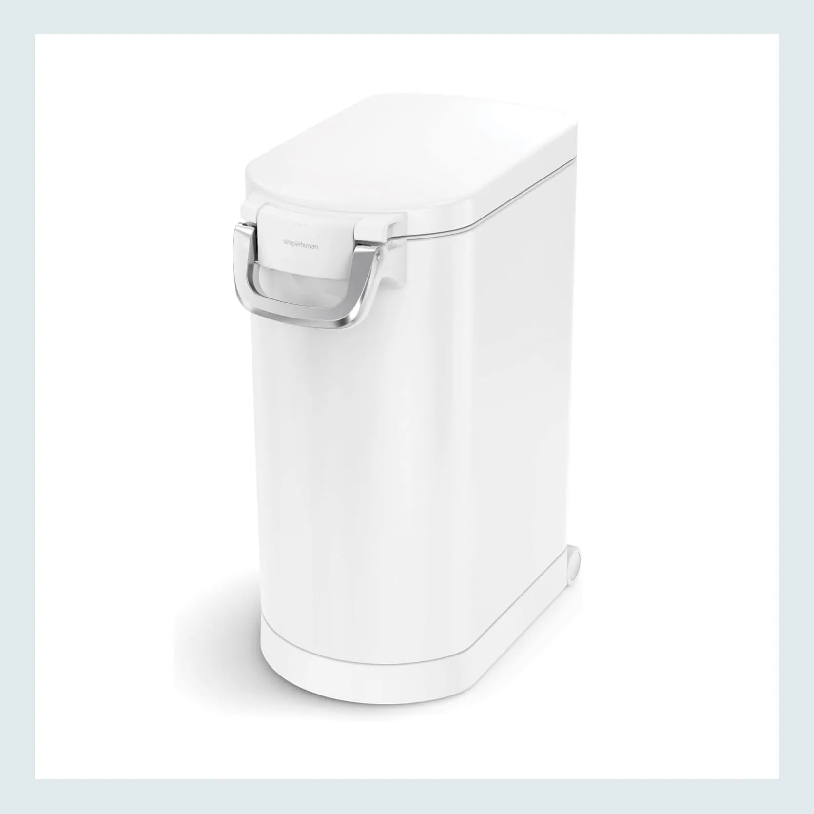 A stylish pet food storage container