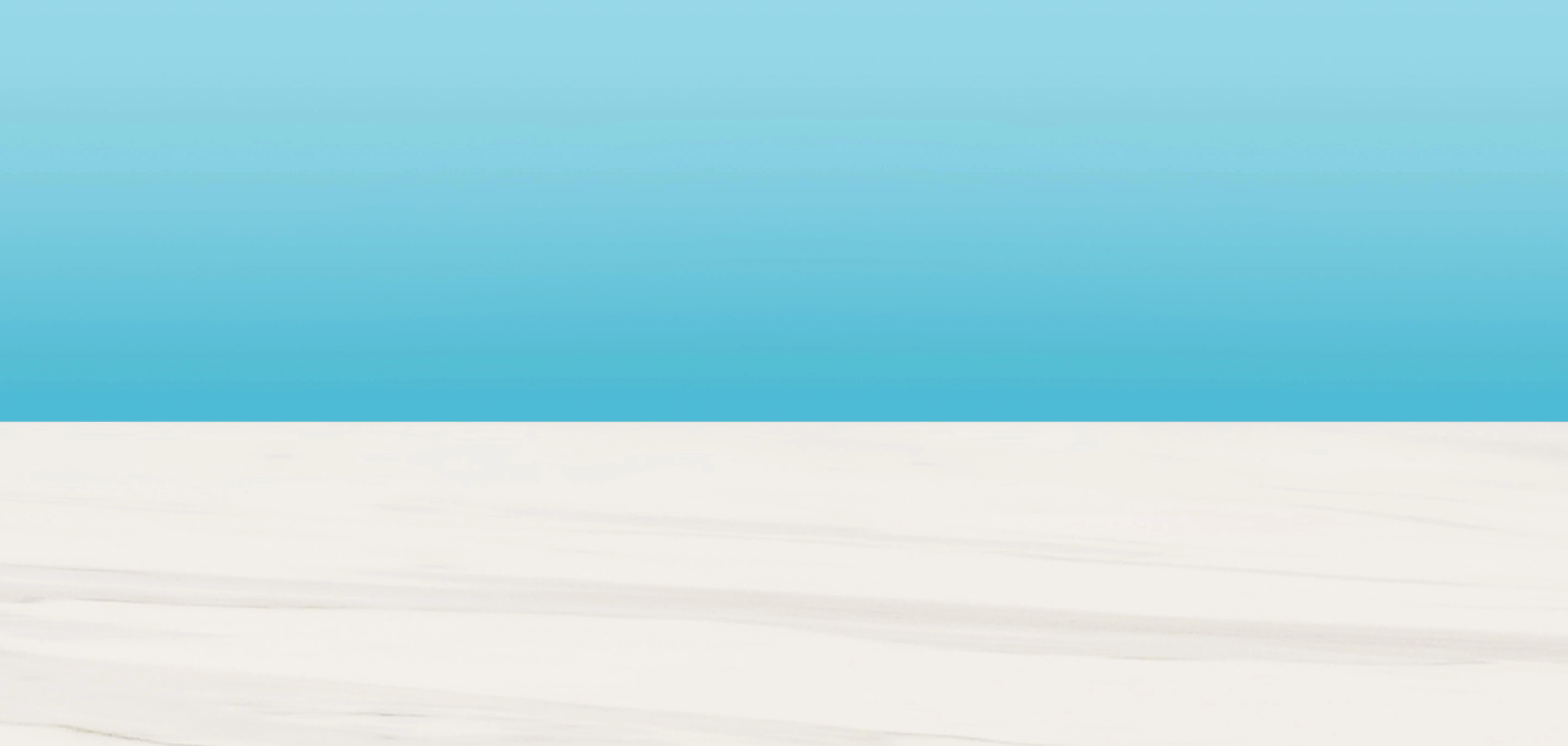 A white surface with a blue-sky background for True Solutions PDPs