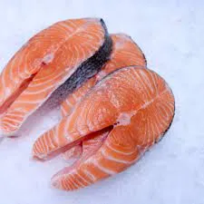 A whole salmon fish.