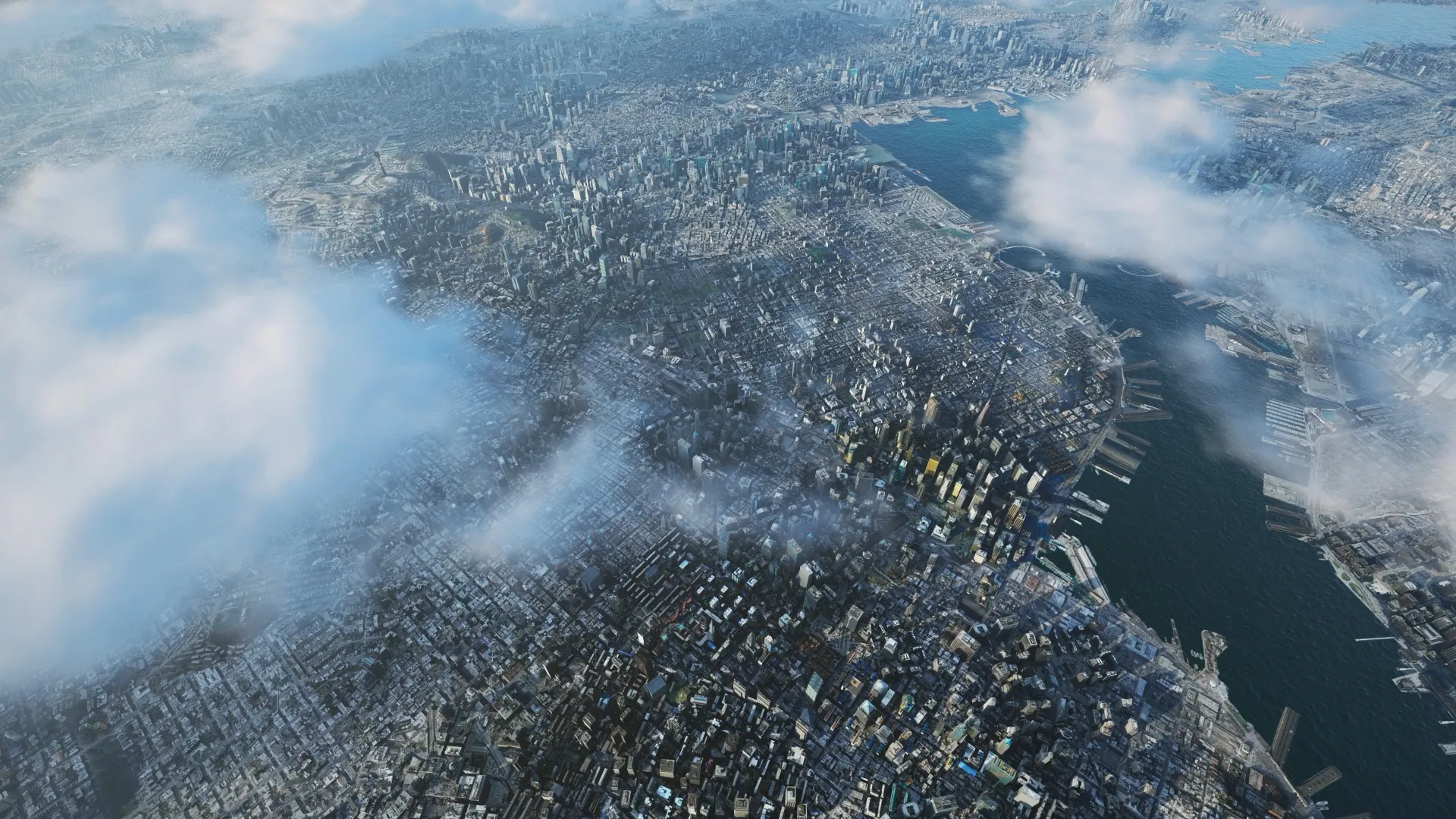 Aedas City bird-eye view, rendered in Lumion, showcasing complex project demands on graphics cards