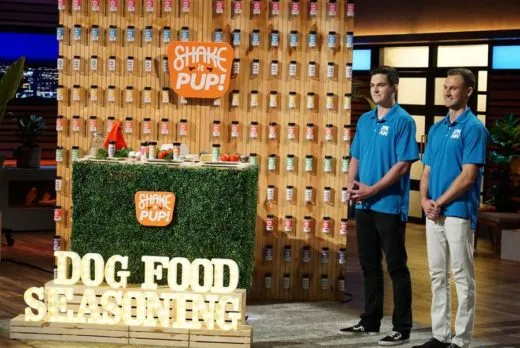 AJ Crook and Brett Maiolfi presenting Shake It Pup