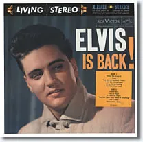 Album cover for Elvis Is Back, a pivotal 1960 release marking Elvis Presley's return