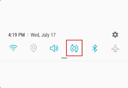 Android Screen Auto-Rotation Setting