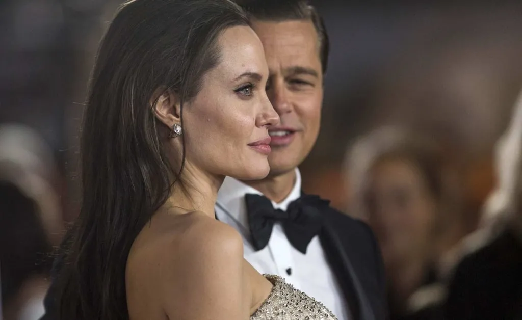 Angelina Jolie and Brad Pitt attending the premiere of their film "By the Sea" in 2015, preceding their highly publicized divorce proceedings.