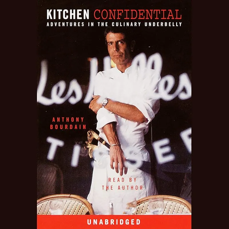 Anthony Bourdain - Kitchen Confidential Audiobook Cover