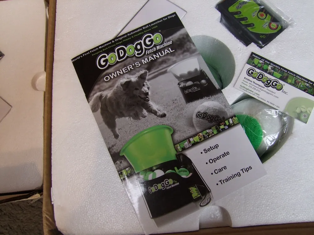 Assortment of vibrant and durable tennis balls for dogs, ready for use with a GoDogGo launcher