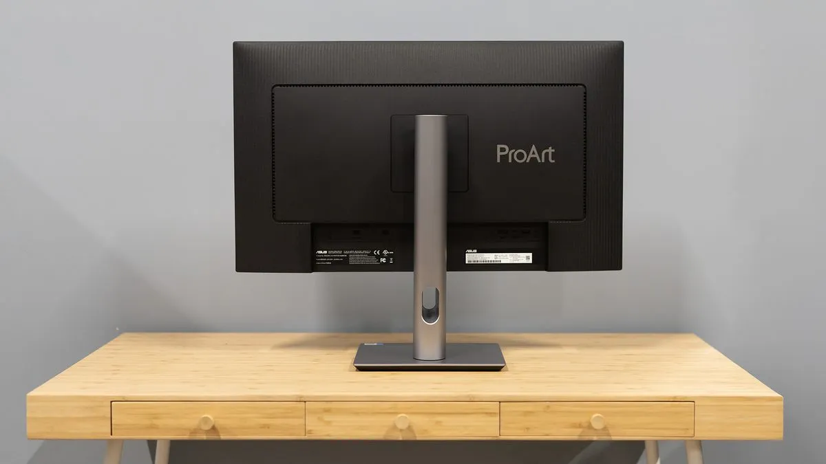 Asus ProArt Display PA27JCV, a professional 5K monitor optimized for graphic designers using Apple systems
