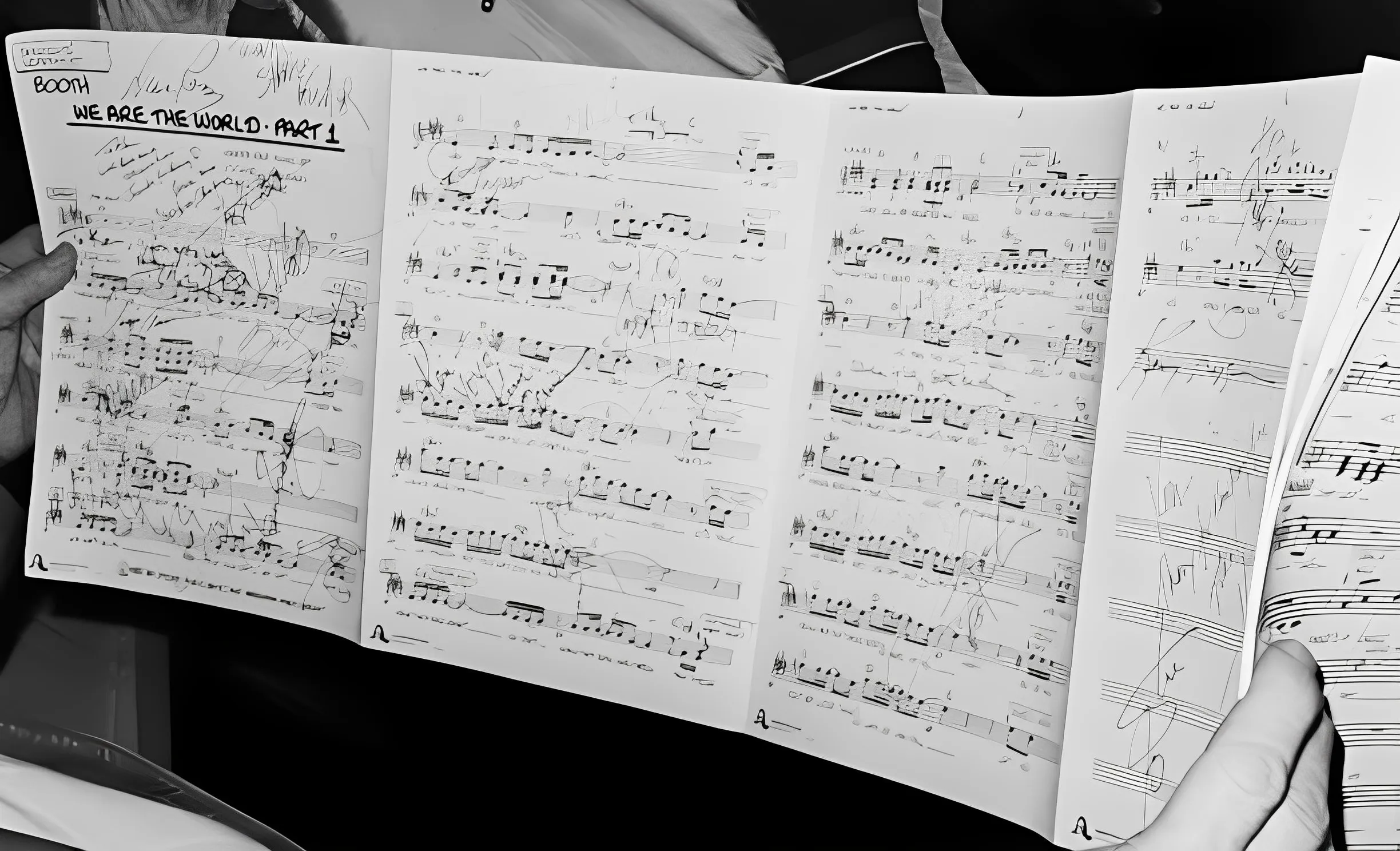 Autographed sheet music