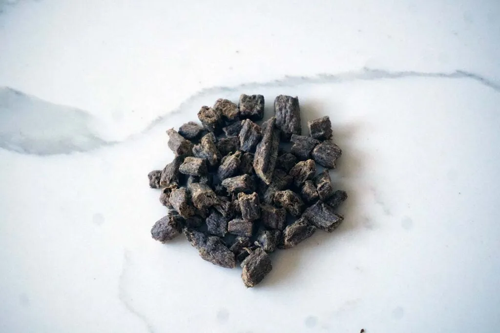 Badlands Ranch Superfood dog food with unique texture for picky eaters