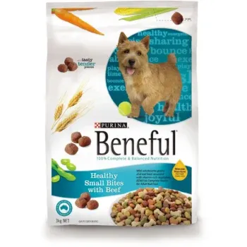 Beneful Grain Free Dog Food packaging promising natural ingredients