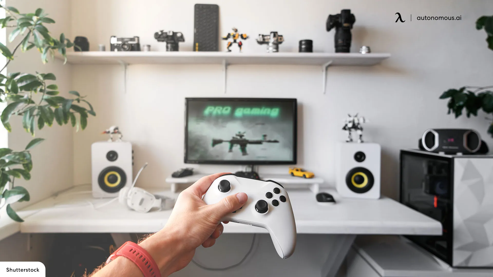 Black & White gaming room colors