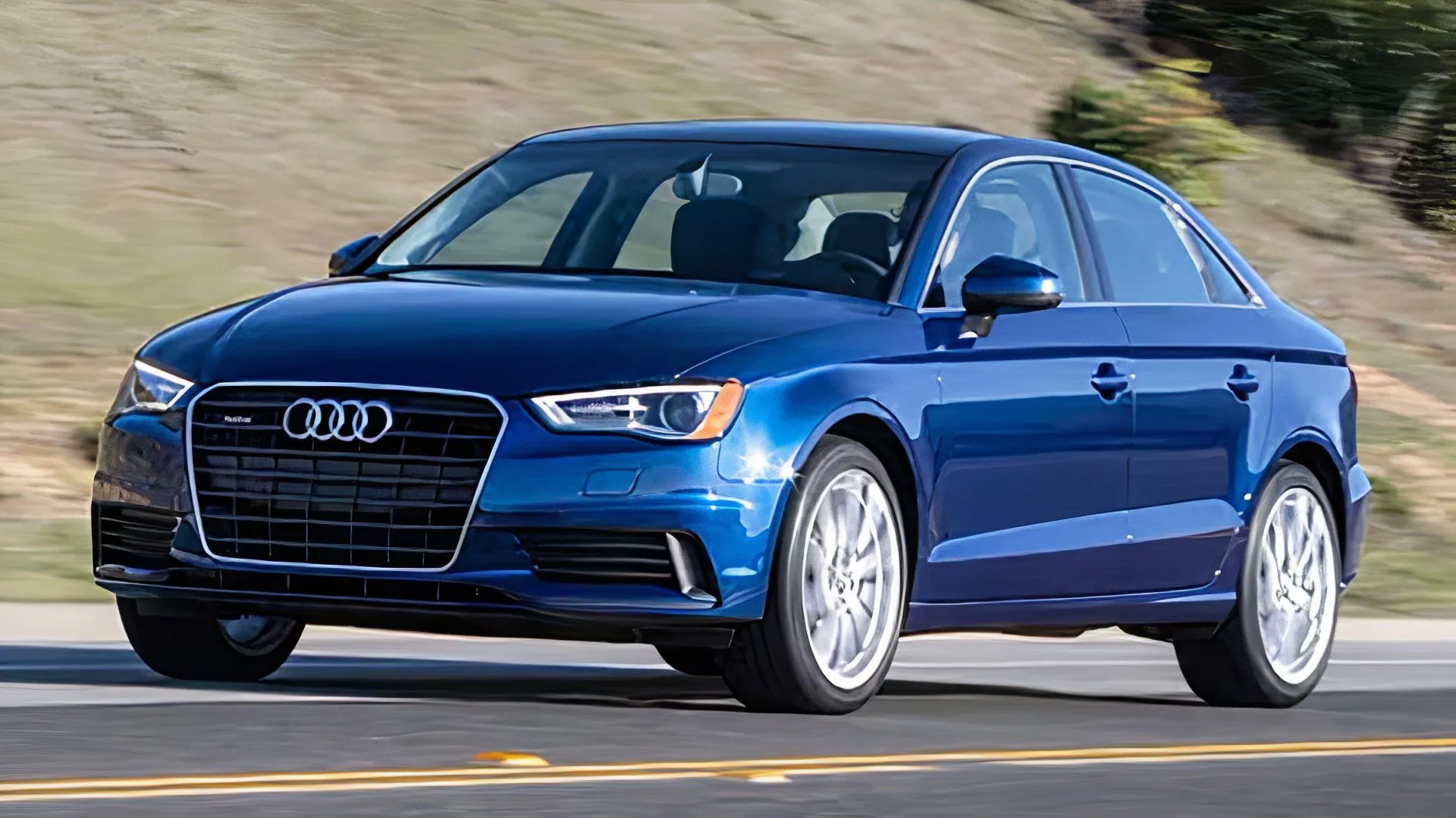 Blue 2016 Audi A3 