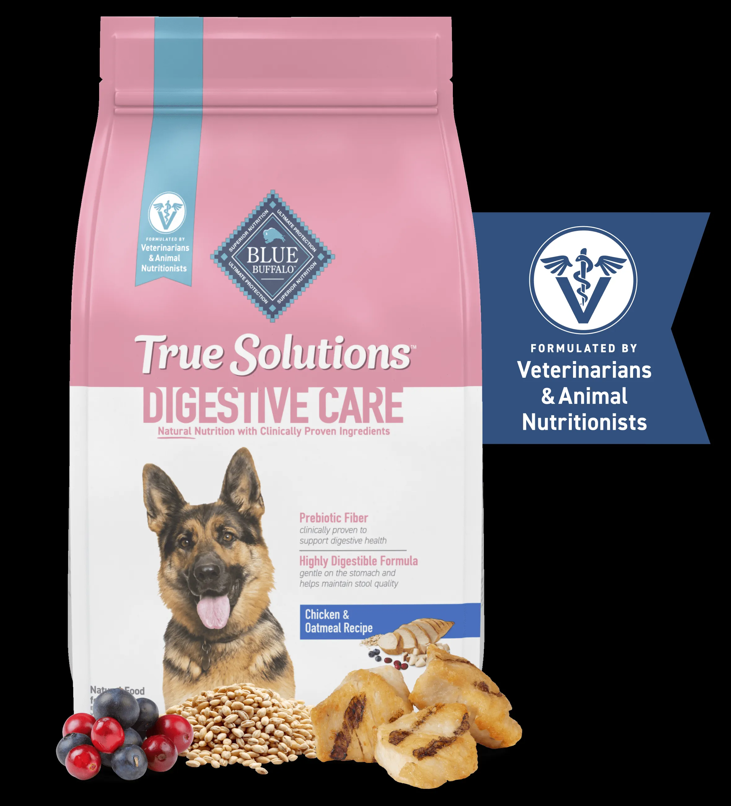 Blue Buffalo True Solutions Digestive Care Chicken & Oatmeal Recipe dog dry food