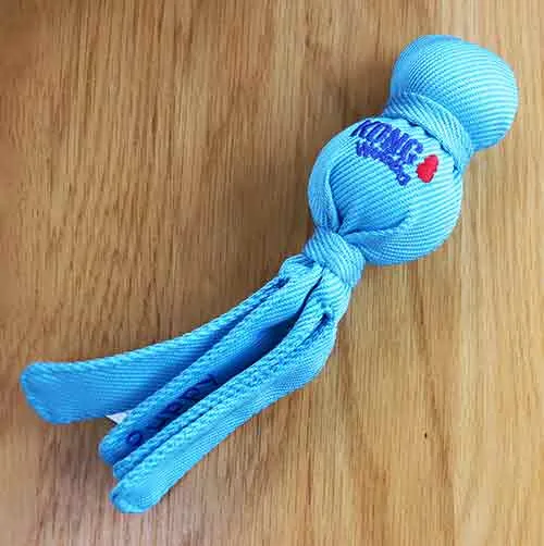 Blue Kong Puppy Wubba toy for chewing and playing