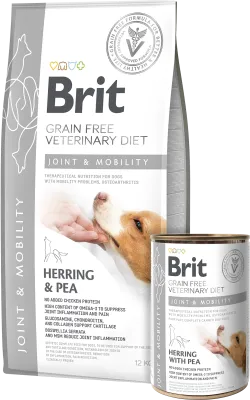 Brit Joint &amp; Mobility Herring, Salmon, Pea &amp; Buckwheat dog food for osteoarthritis