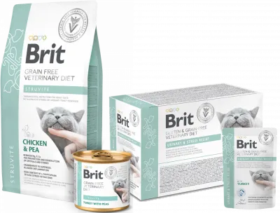 Brit Struvite Chicken &amp; Pea cat food for feline urinary stone prevention