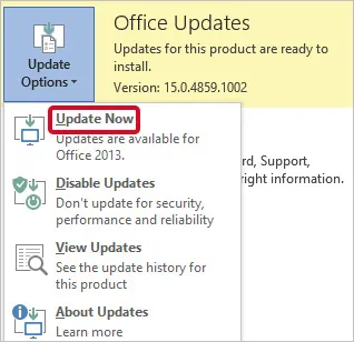 click Update Now