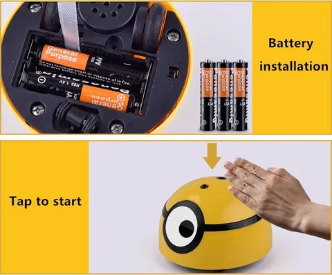Close-up of a motion-activated dog toy
