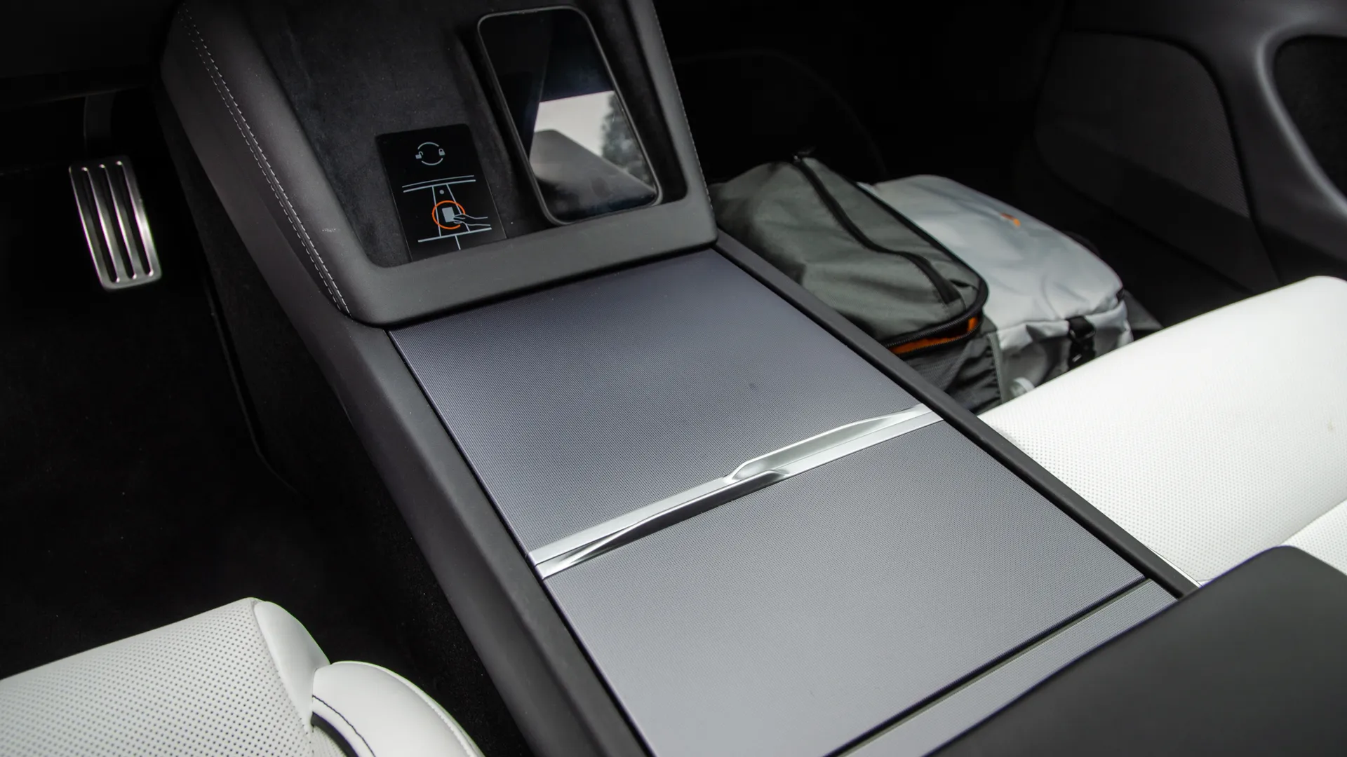 Close-up of Model 3 Performance sport seats
