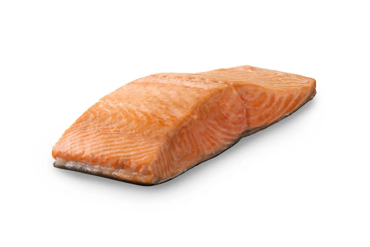 Close-up of salmon ingredient