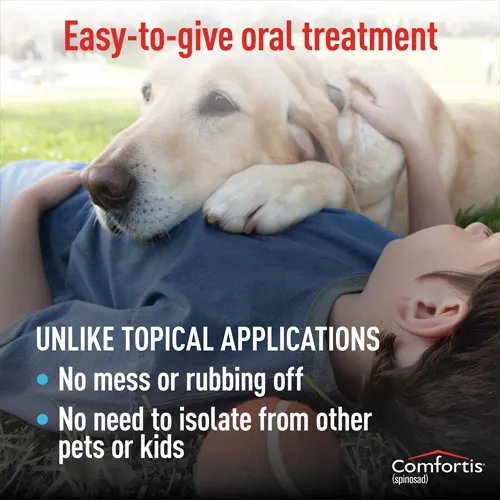 Comfortis is an easy-to-give oral treatment that doesn