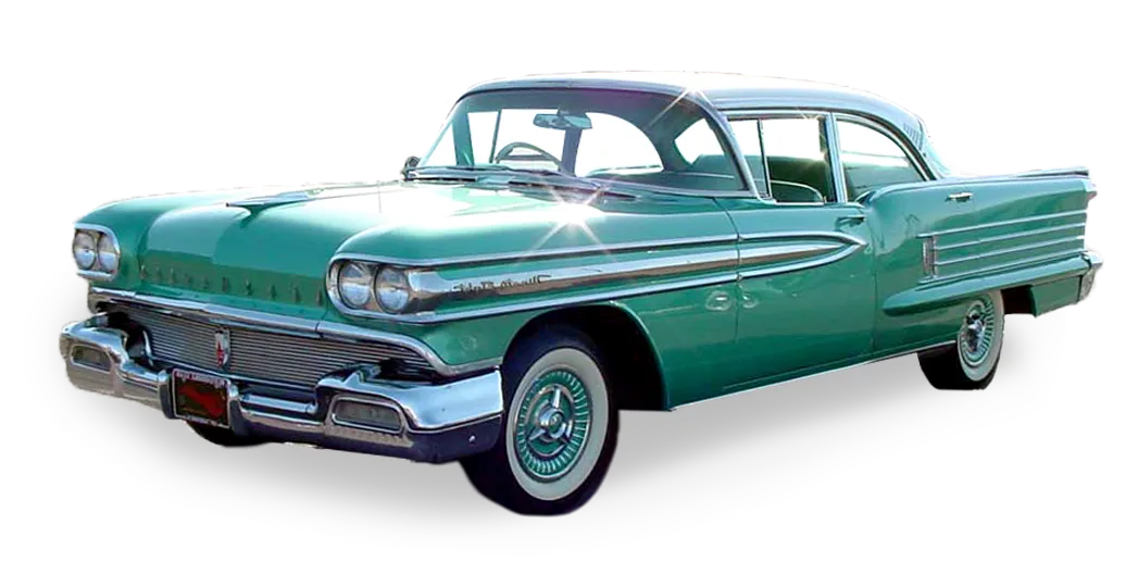 Dauer Classic Cars Oldsmobile sedan on display in a museum setting