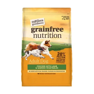 Detailed review of Nature's Goodness Wet Dog Food packaging and contents.