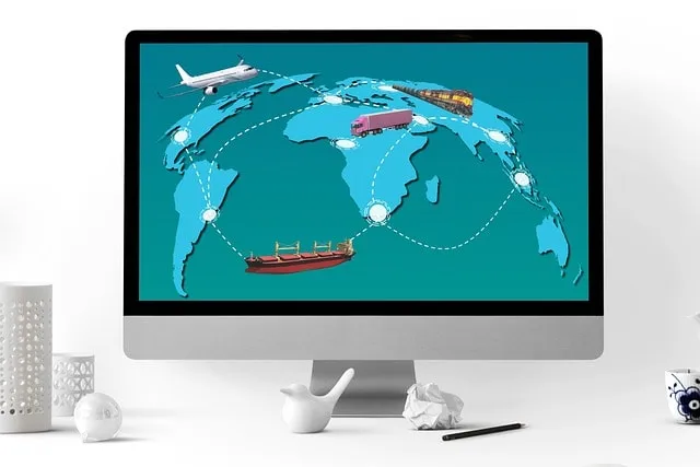 Diagram illustrating AI's impact on supply chain and logistics