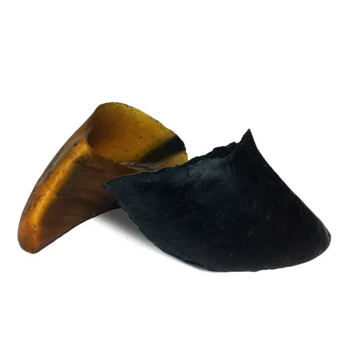 Durable beef hooves, long-lasting dog chews that can be stuffed for added enrichment for large dogs