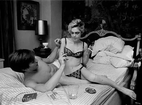 Edie Sedgwick alongside Gino Piserchio in a still from Andy Warhol's 1965 film "Beauty #2"
