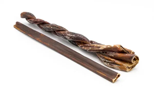 Eldon's Beef Chomper Sticks, high-protein dog chews that aid in dental cleaning for all dog sizes.