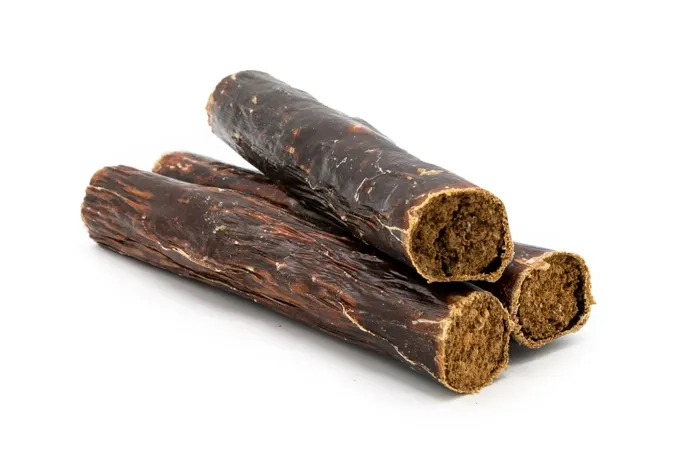 Eldon's Beef Stuffers, a delicious combination of chewy exterior and meat filling, ideal for picky pups.