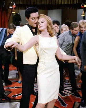 Elvis Presley and Ann-Margret sharing a moment