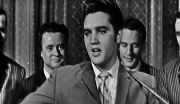 Elvis Presley performing Jailhouse Rock