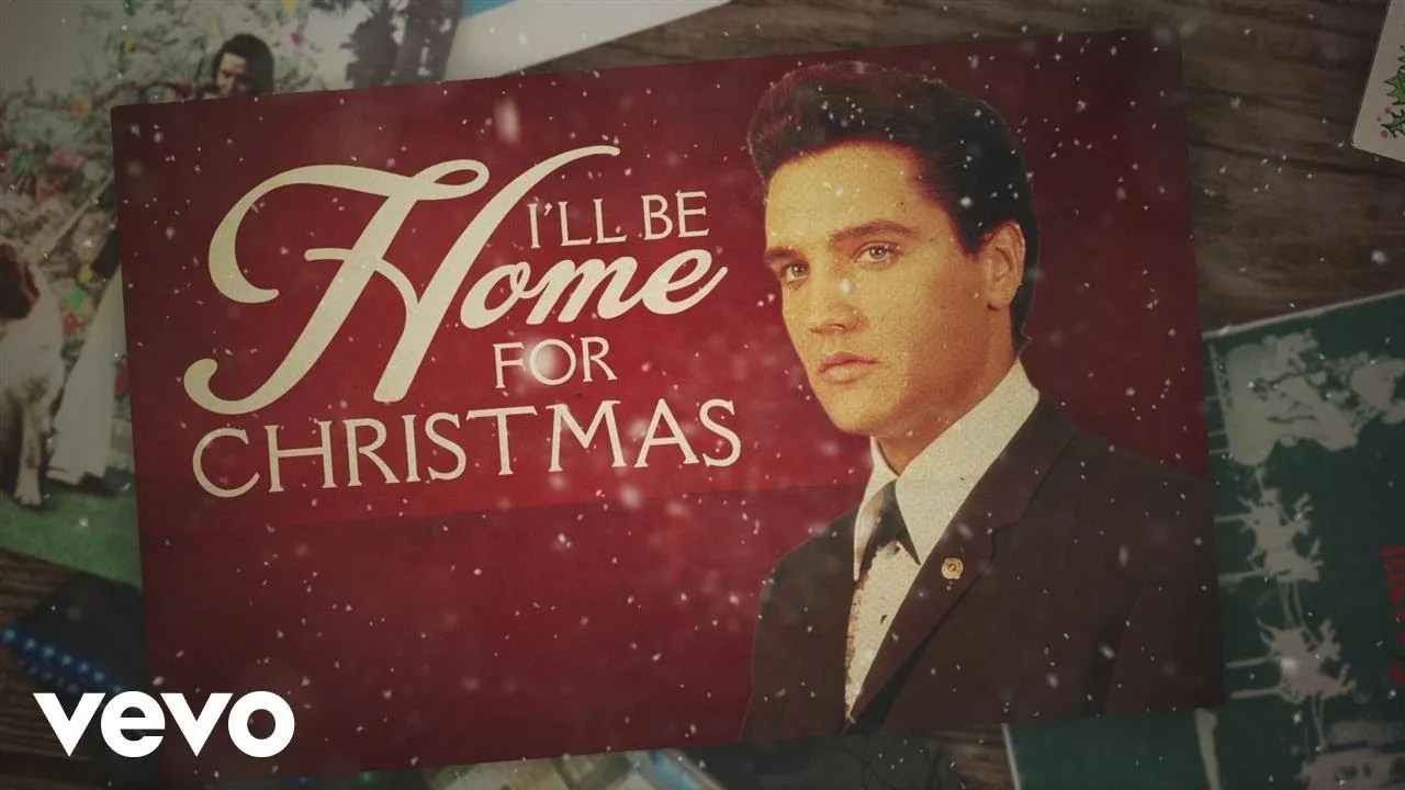 Elvis Presley performing live, capturing the emotion of his Christmas songs