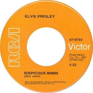 Elvis Presley performing 'Suspicious Minds' live in 1969, a signature moment.