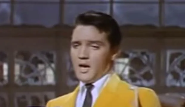 Elvis Presley performing