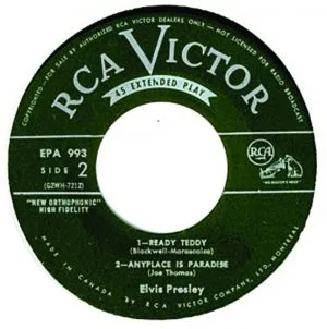 Elvis recording Anyplace Is Paradise