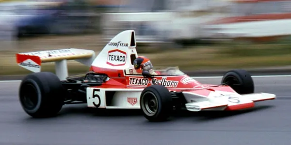 Emerson Fittipaldi in the McLaren M23 at the 1974 Canadian GP. Copyright Norm MacLeod 2017. Used with permission.