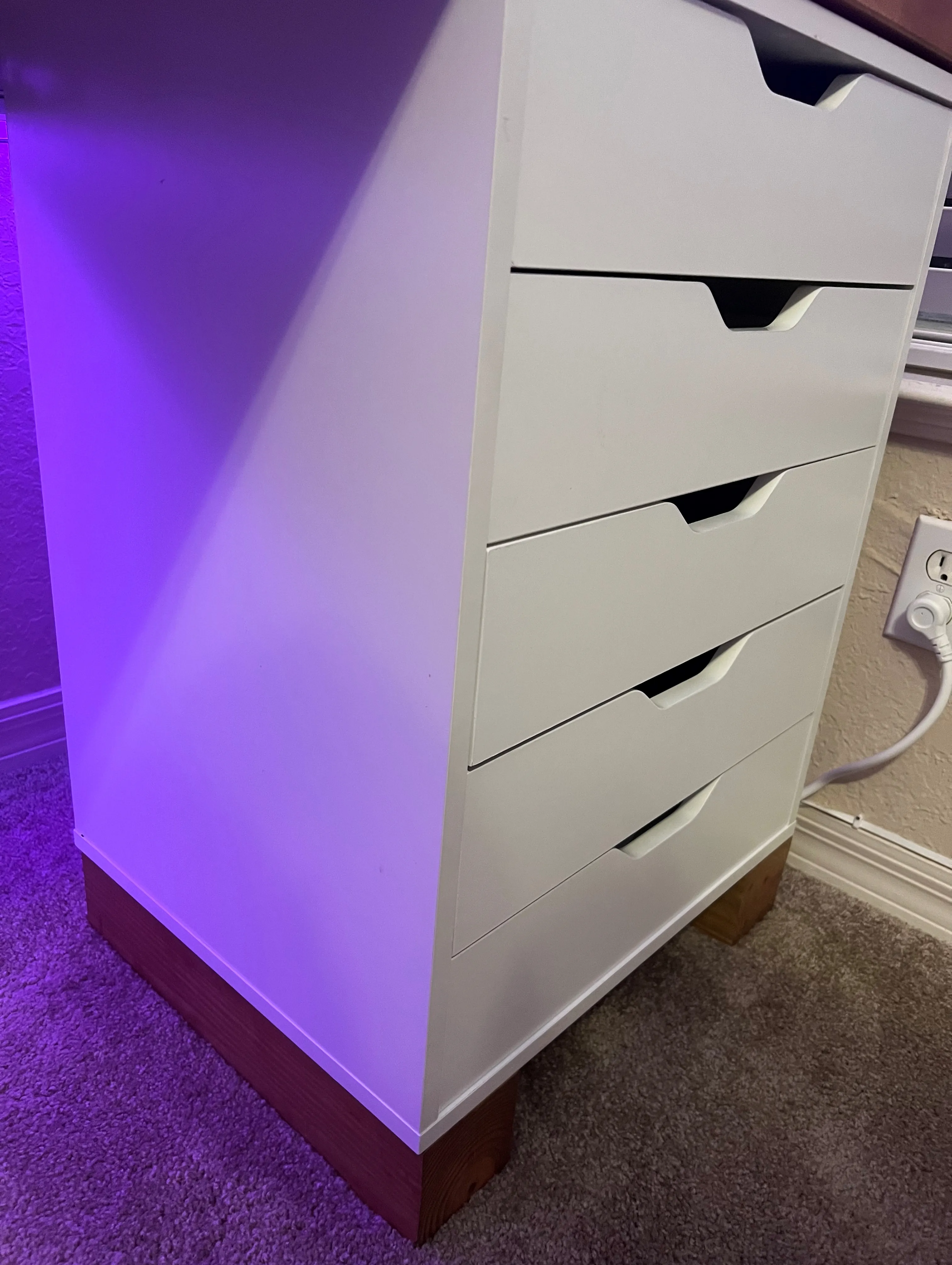 Finished drawers for the couples gaming desk
