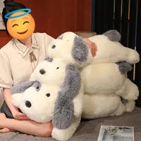 Fluffy Old English Sheepdog Stuffed Animal Plush Toy and Pillow