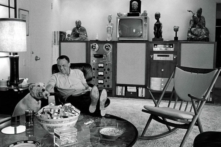 Frank Sinatra's iconic Twin Palms Estate in Palm Springs, a symbol of midcentury architectural elegance.