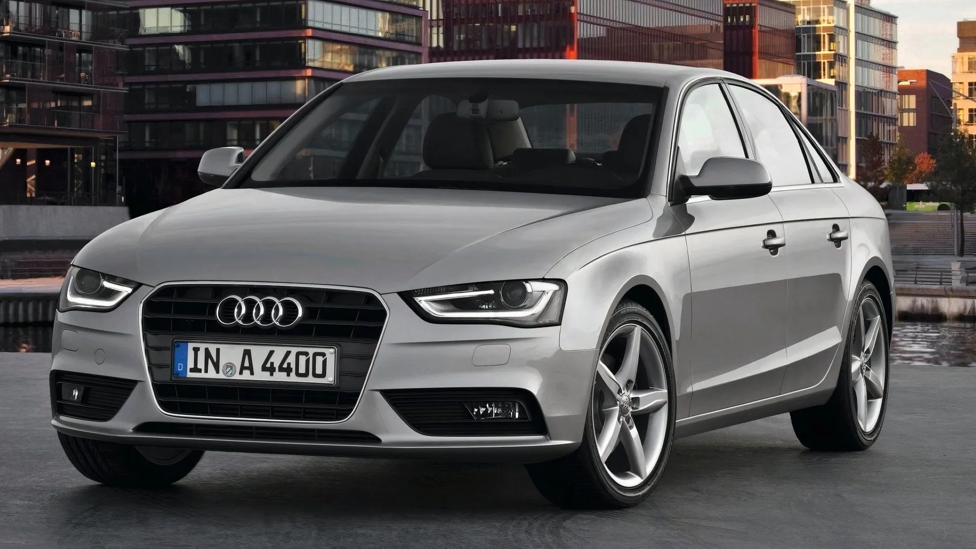 Front 3/4 shot of a 2013 Audi A4