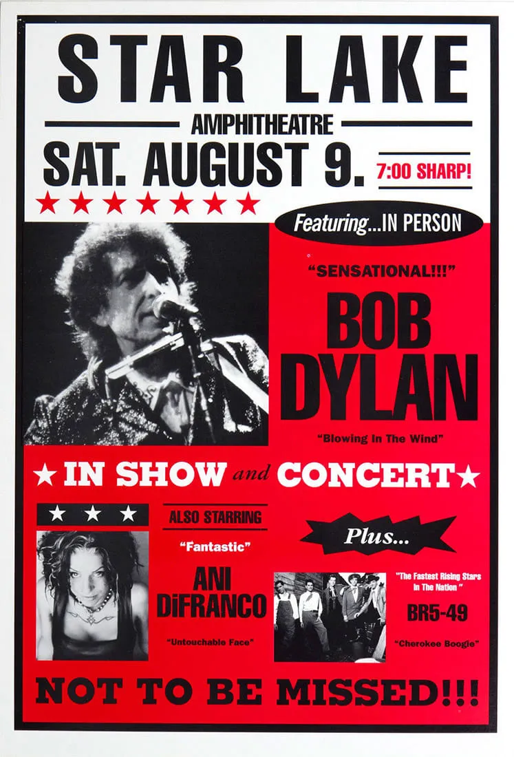 George Receli performing with Bob Dylan