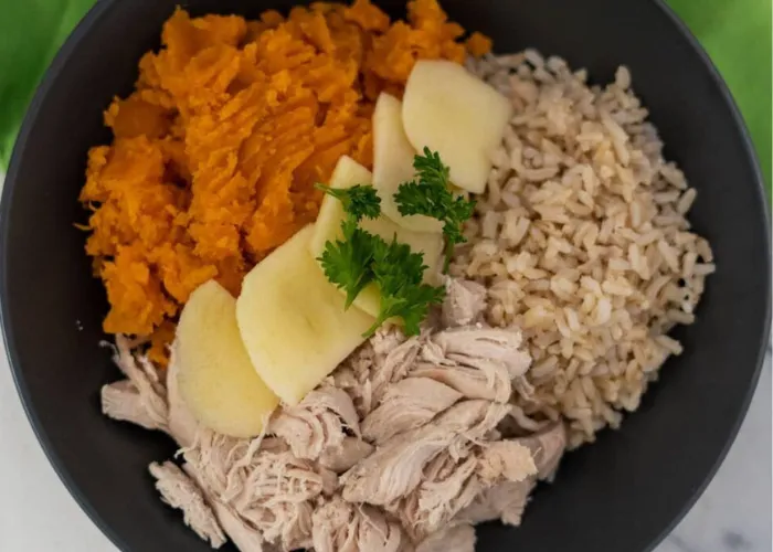 Ground turkey and sweet potatoes