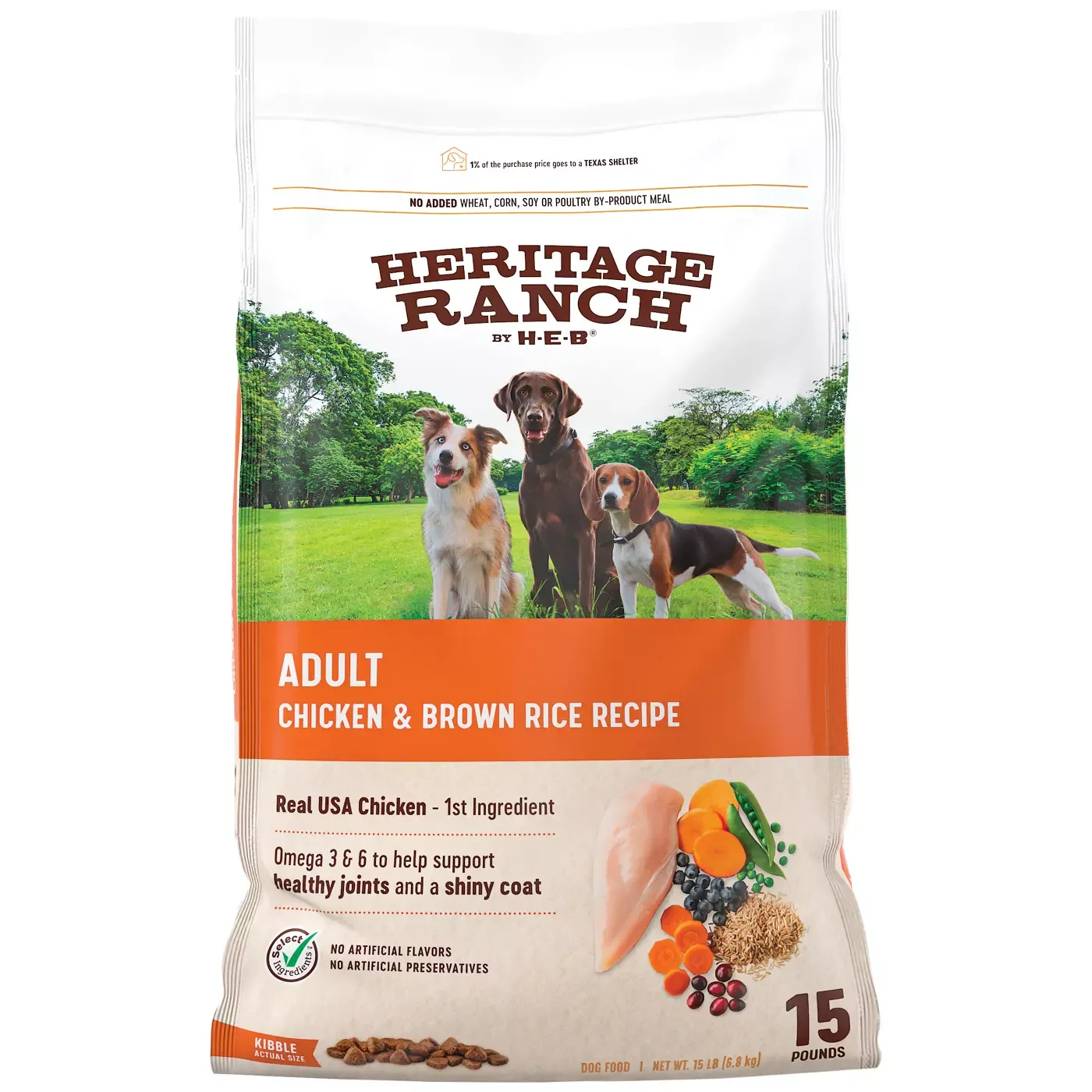 H-E-B Heritage Ranch Dog Food ingredients