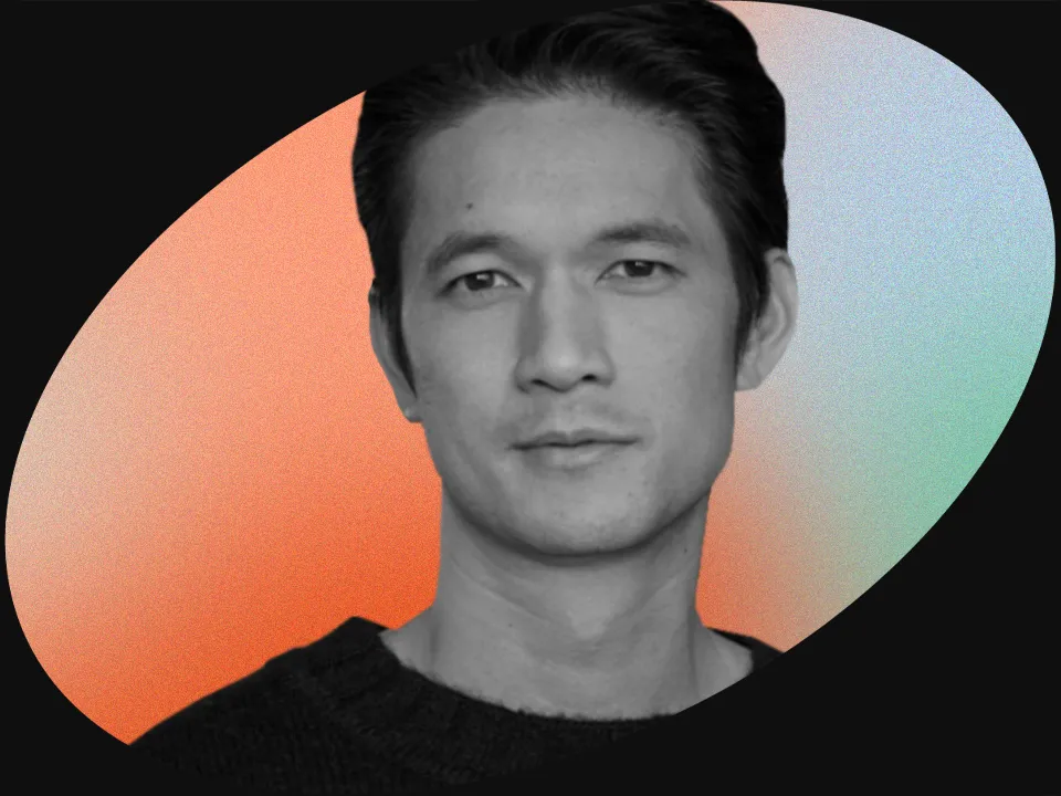 Harry Shum Jr. on set